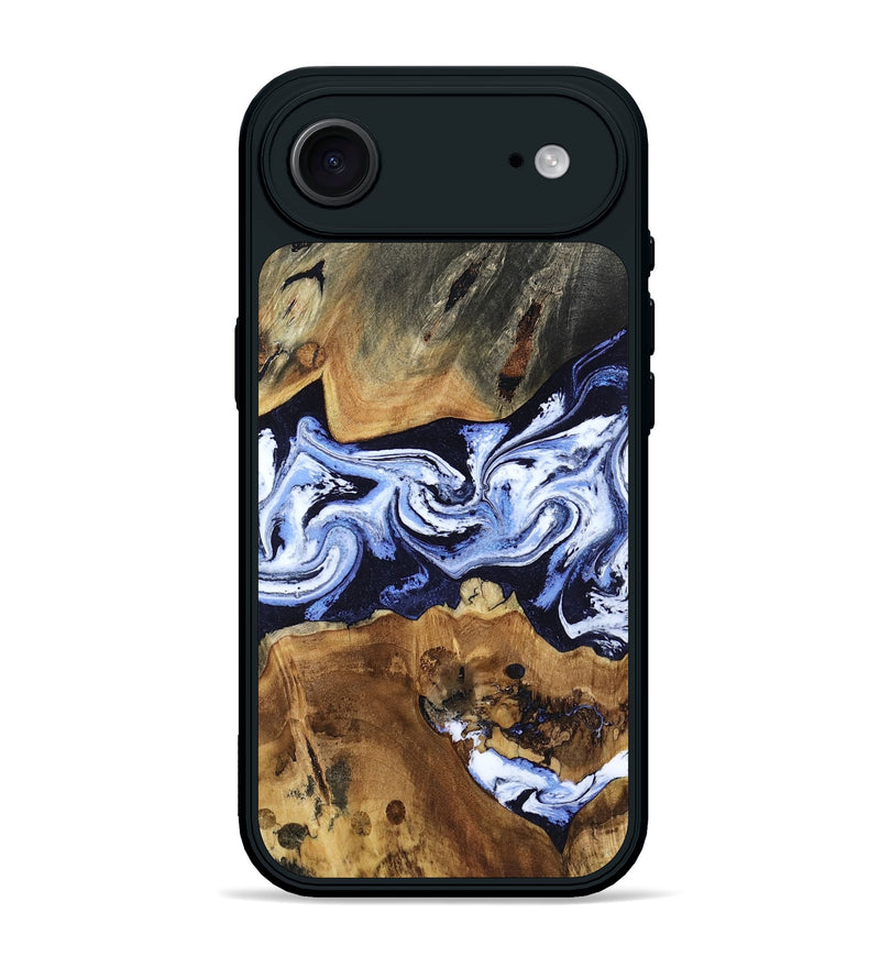 iPhone 17 Air Wood Phone Case - Melba (Blue, 808916)