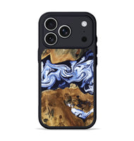 iPhone 17 Pro Wood Phone Case - Melba (Blue, 808916)