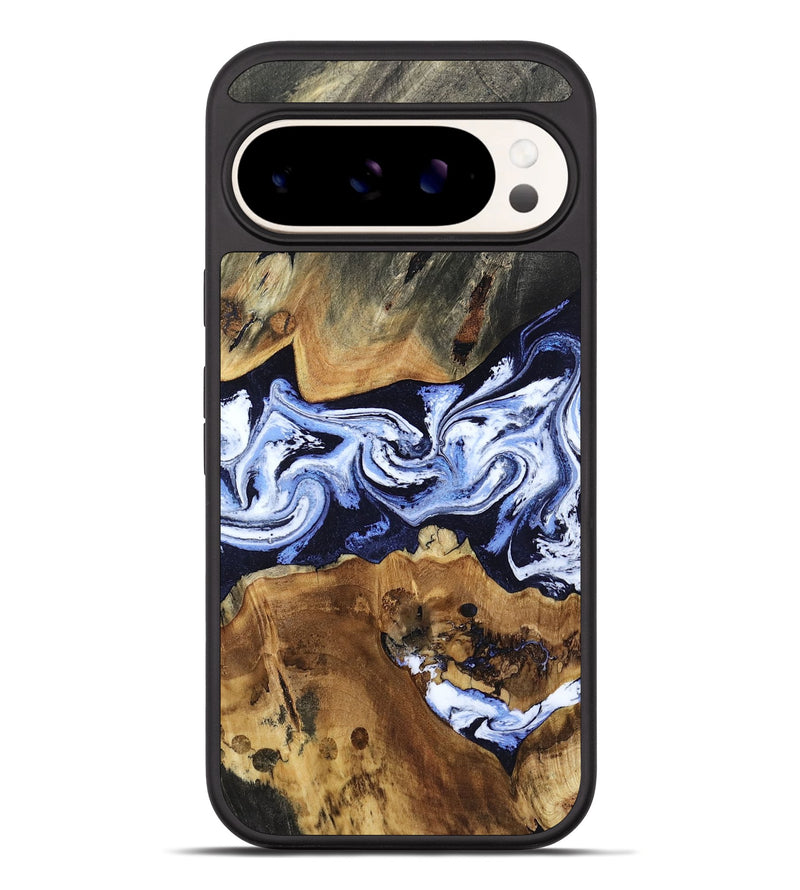 Pixel 10 Pro XL Wood Phone Case - Melba (Blue, 808916)