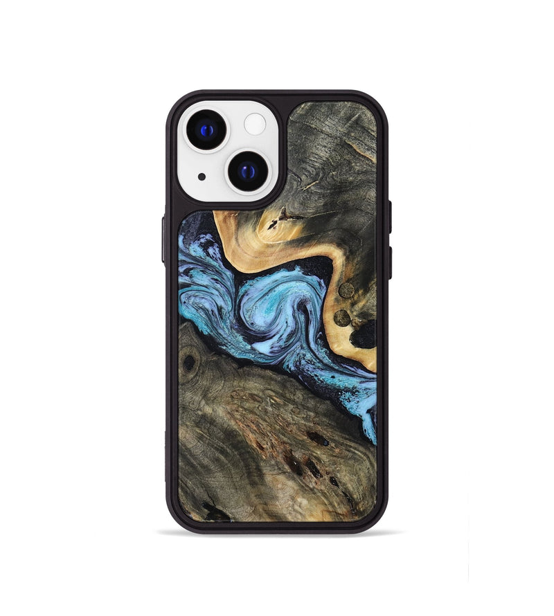 iPhone 13 mini Wood Phone Case - Neil (Blue, 808917)