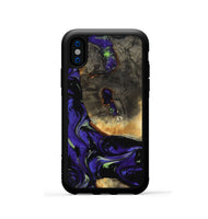 iPhone Xs Wood Phone Case - Juliana (Purple, 808931)