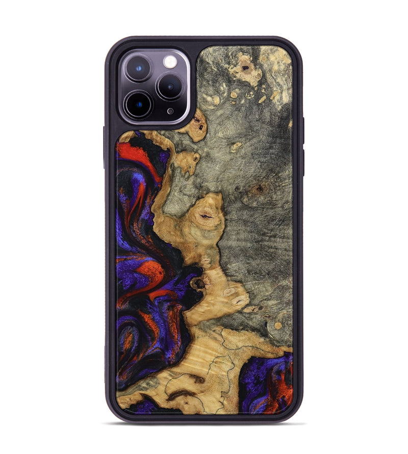 iPhone 11 Pro Max Wood Phone Case - James (Purple, 808932)