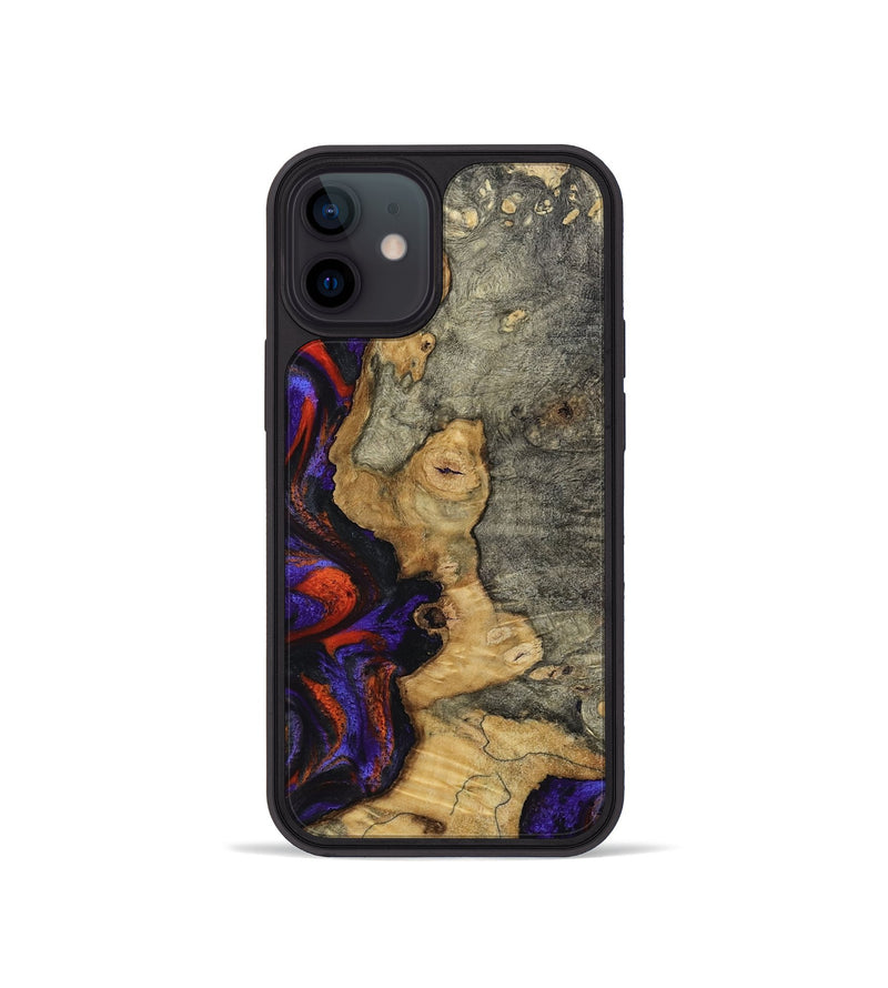 iPhone 12 mini Wood Phone Case - James (Purple, 808932)