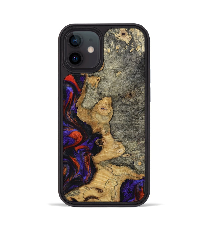 iPhone 12 Wood Phone Case - James (Purple, 808932)
