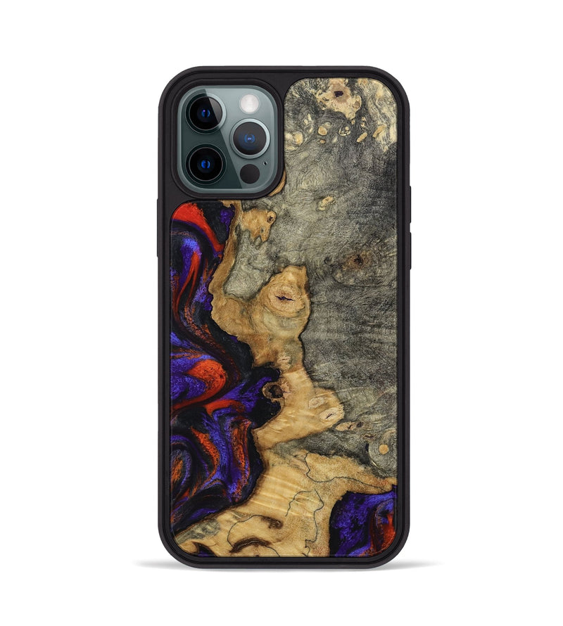 iPhone 12 Pro Wood Phone Case - James (Purple, 808932)