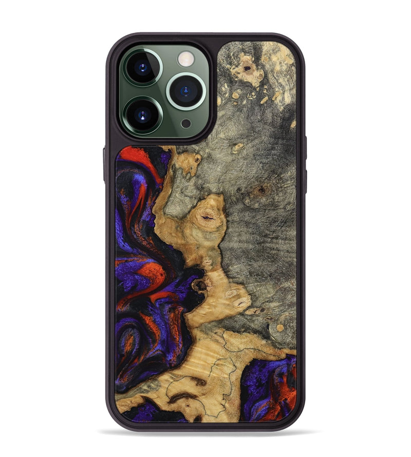 iPhone 13 Pro Max Wood Phone Case - James (Purple, 808932)