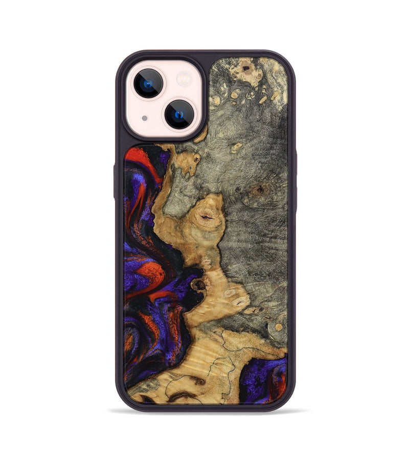 iPhone 14 Wood Phone Case - James (Purple, 808932)