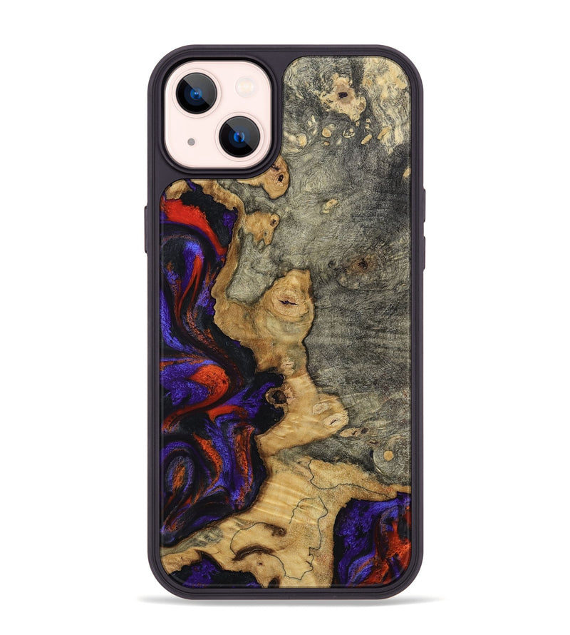 iPhone 14 Plus Wood Phone Case - James (Purple, 808932)