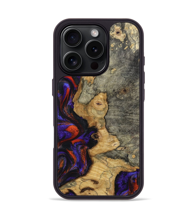iPhone 16 Pro Wood Phone Case - James (Purple, 808932)