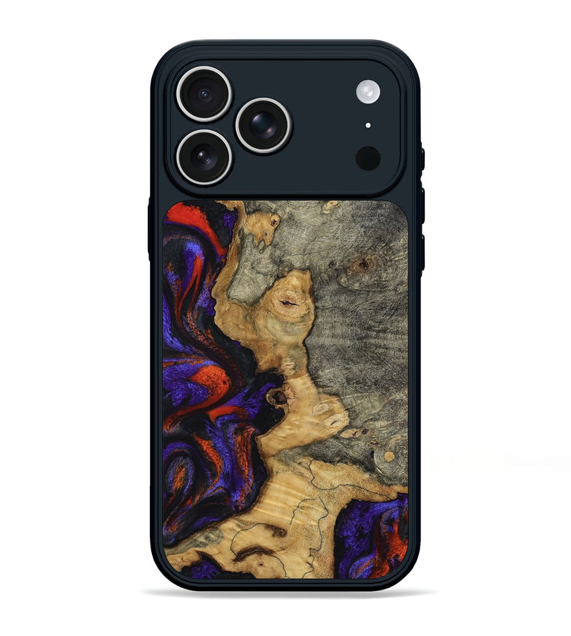 iPhone 17 Pro Max Wood Phone Case - James (Purple, 808932)