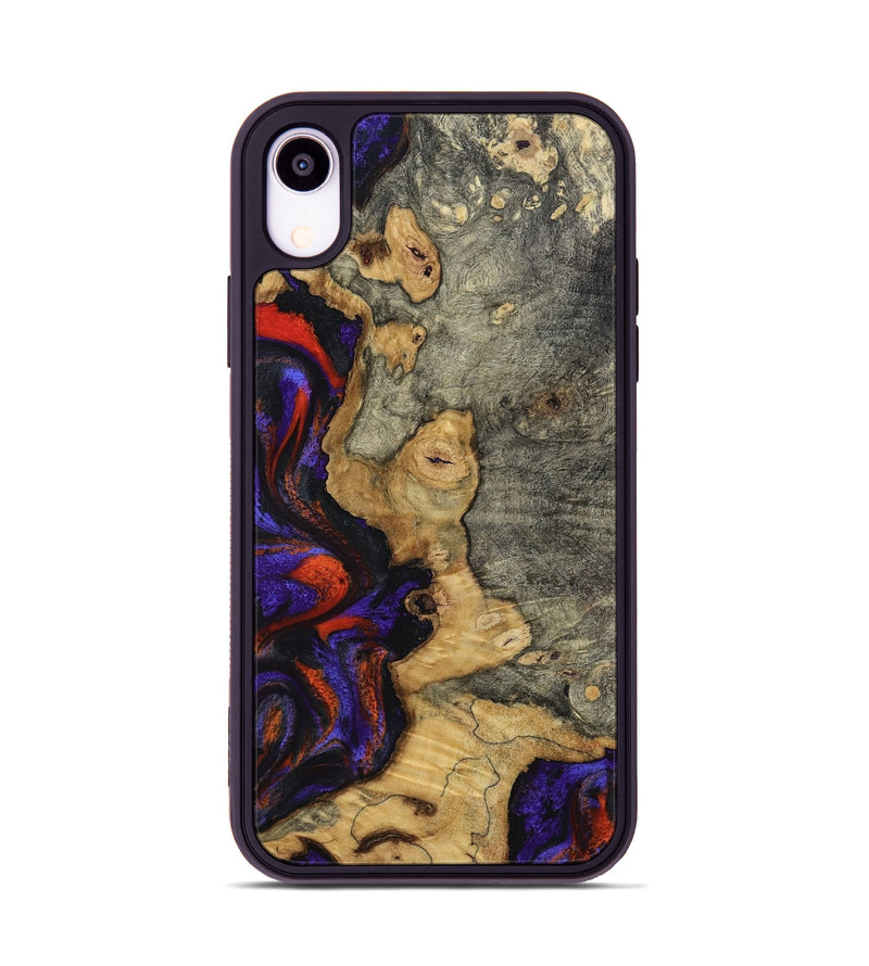 iPhone Xr Wood Phone Case - James (Purple, 808932)