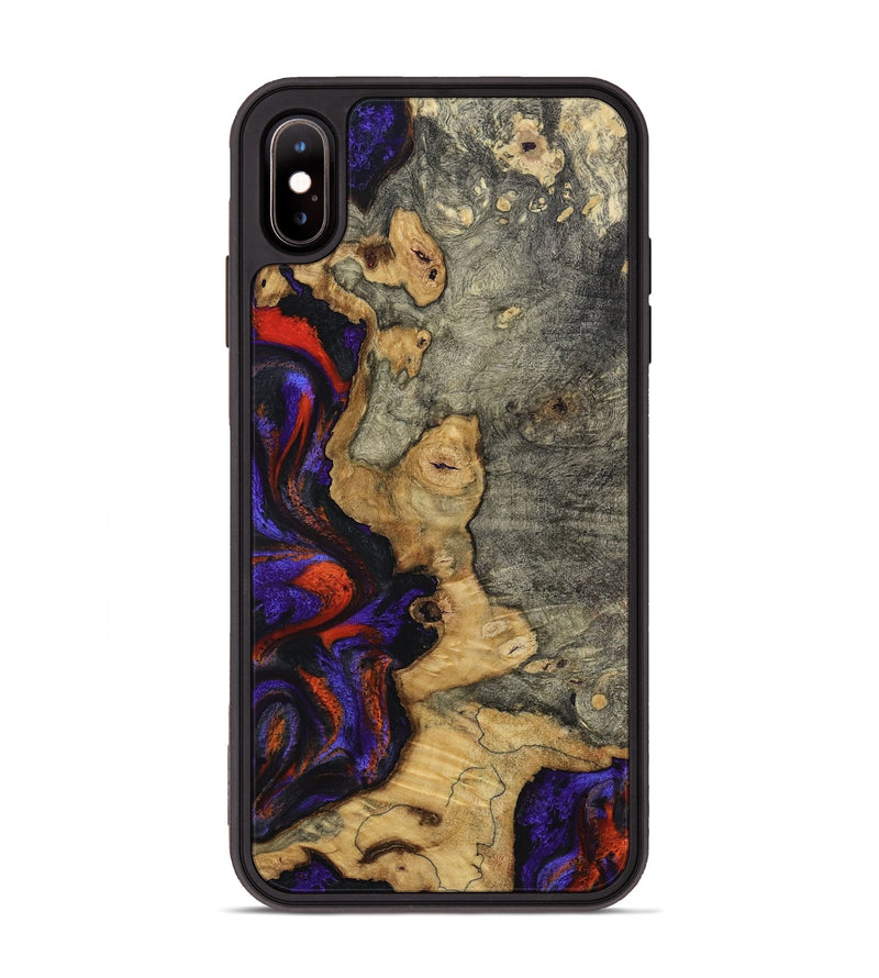 iPhone Xs Max Wood Phone Case - James (Purple, 808932)