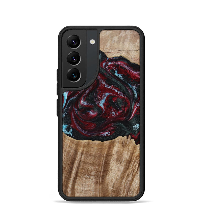 Galaxy S22 Wood Phone Case - Caitlyn (Red, 808935)