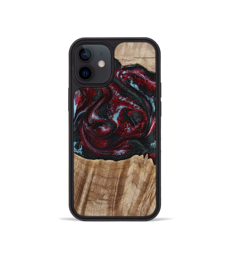 iPhone 12 mini Wood Phone Case - Caitlyn (Red, 808935)