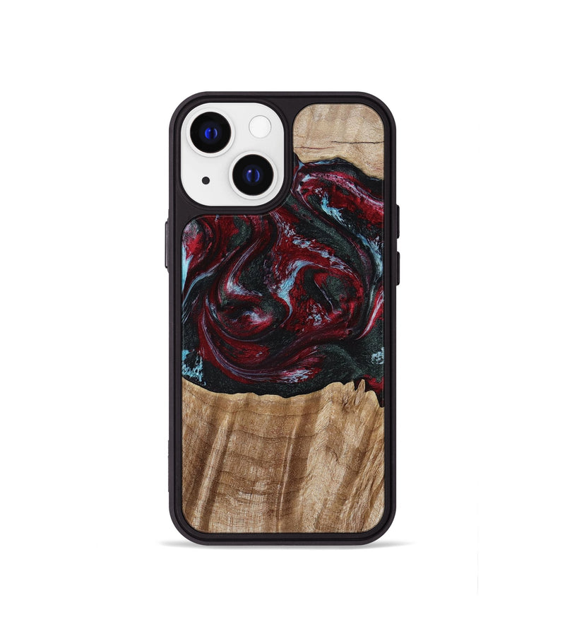 iPhone 13 mini Wood Phone Case - Caitlyn (Red, 808935)
