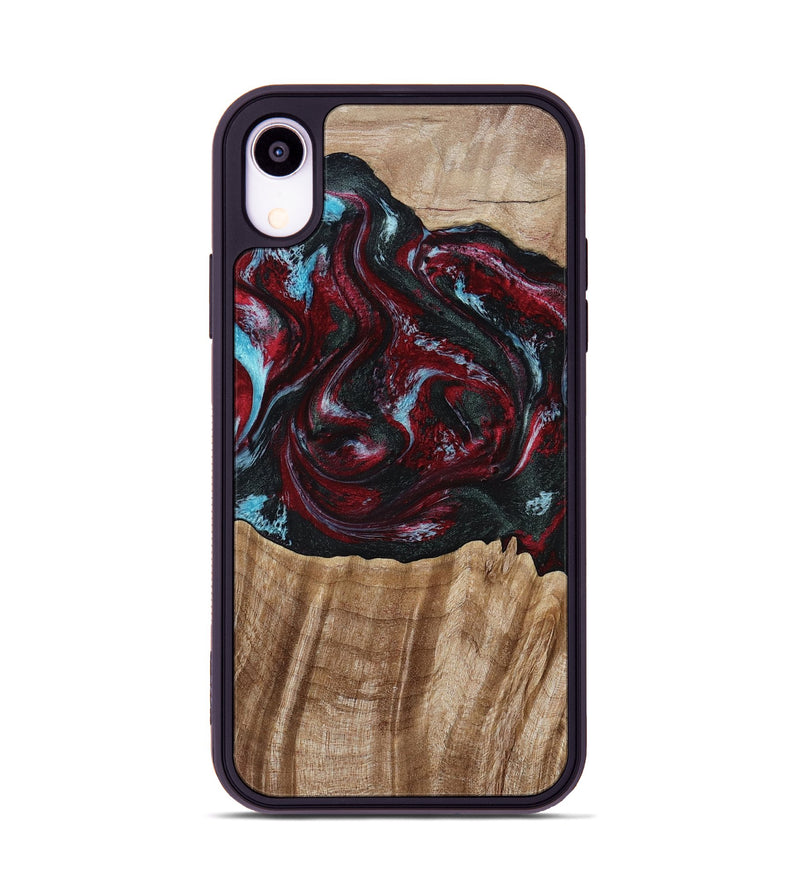 iPhone Xr Wood Phone Case - Caitlyn (Red, 808935)