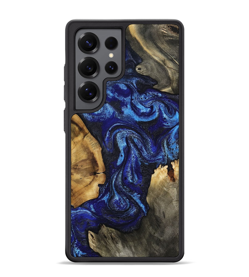 Galaxy S25 Ultra Wood Phone Case - Lutie (Blue, 808943)