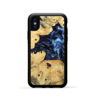iPhone Xs Wood Phone Case - Edmund (Blue, 808948)