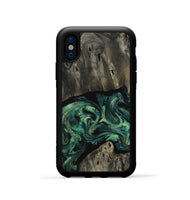 iPhone Xs Wood Phone Case - Lona (Green, 808954)