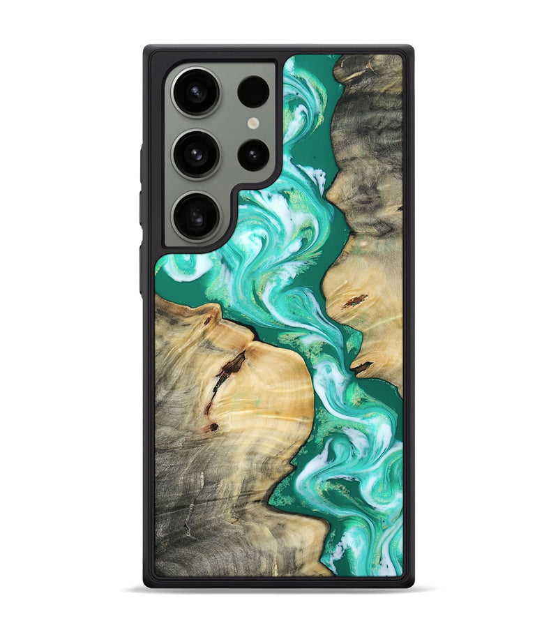 Galaxy S24 Ultra Wood Phone Case - Coleen (Green, 808955)