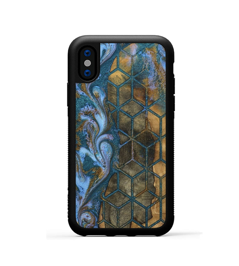 iPhone Xs Wood Phone Case - Tamia (Pattern, 808957)