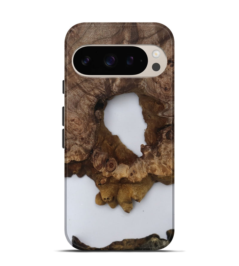 Pixel 9 Wood Live Edge Phone Case - Nettie (Clear, 809001)