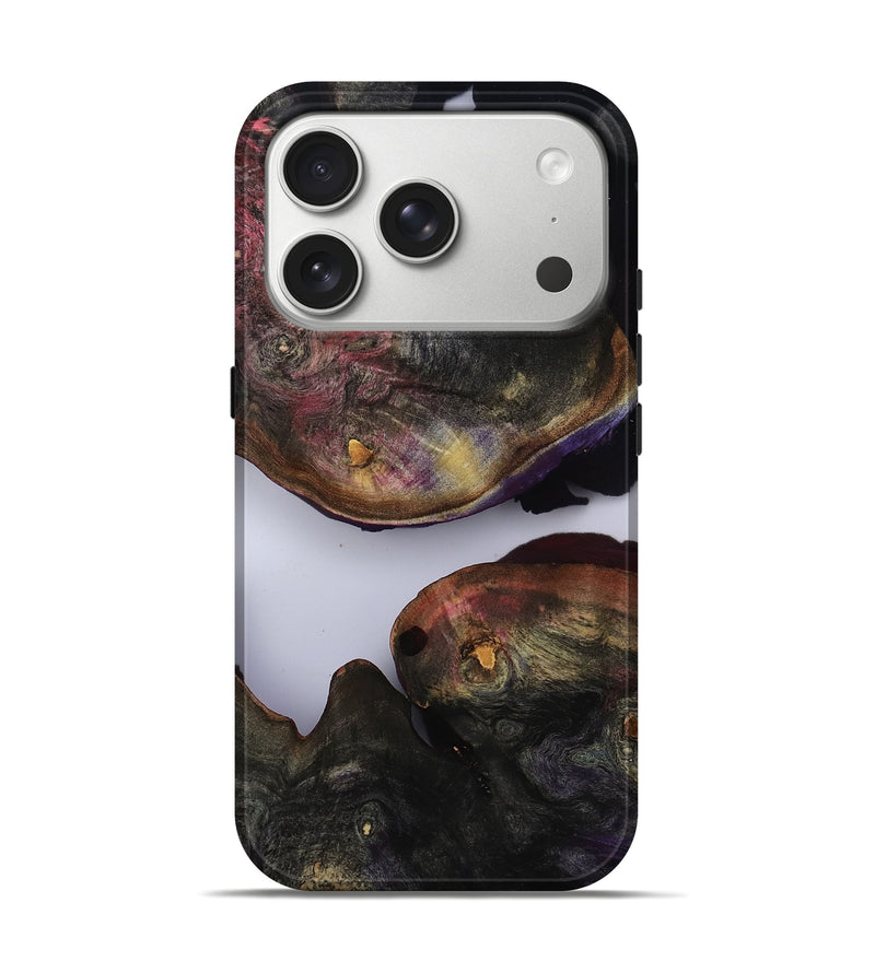 iPhone 17 Pro Wood Live Edge Phone Case - Mason (Clear, 809002)