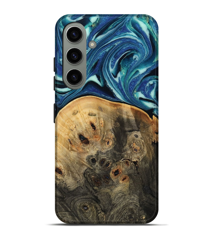 Galaxy S24 Plus Wood Live Edge Phone Case - Rowen (Blue, 809003)