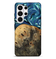 Galaxy S26 Ultra Wood Live Edge Phone Case - Rowen (Blue, 809003)