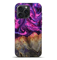 iPhone 16 Pro Max Wood Live Edge Phone Case - Dillion (Purple, 809006)