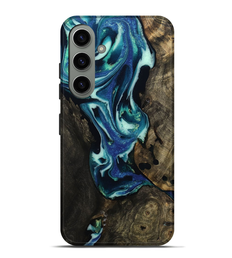 Galaxy S24 Plus Wood Live Edge Phone Case - Rosetta (Blue, 809009)