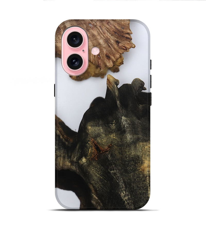 iPhone 16 Wood Live Edge Phone Case - Iyla (Clear, 809012)