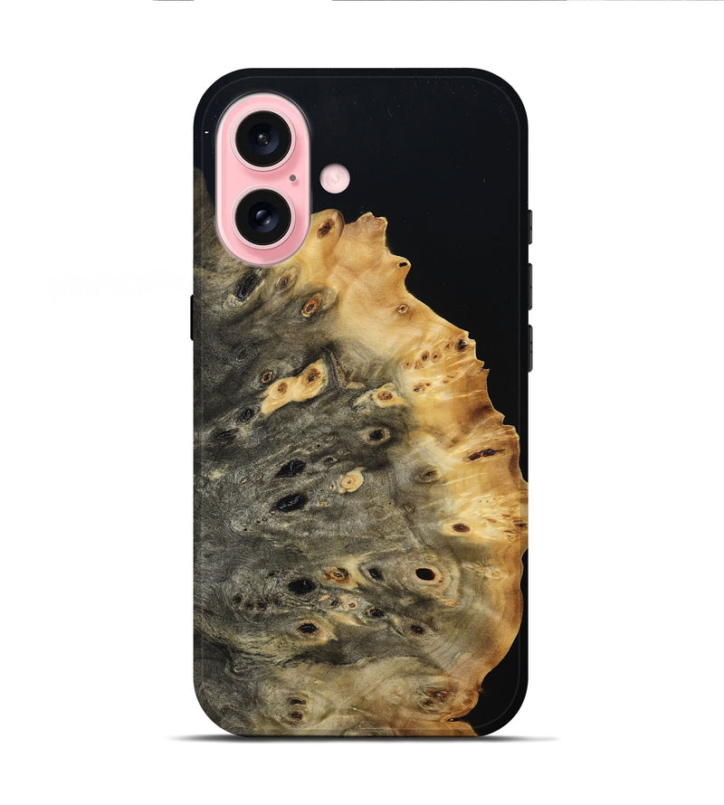iPhone 16 Wood Live Edge Phone Case - Jazmyn (Wood Burl, 809014)