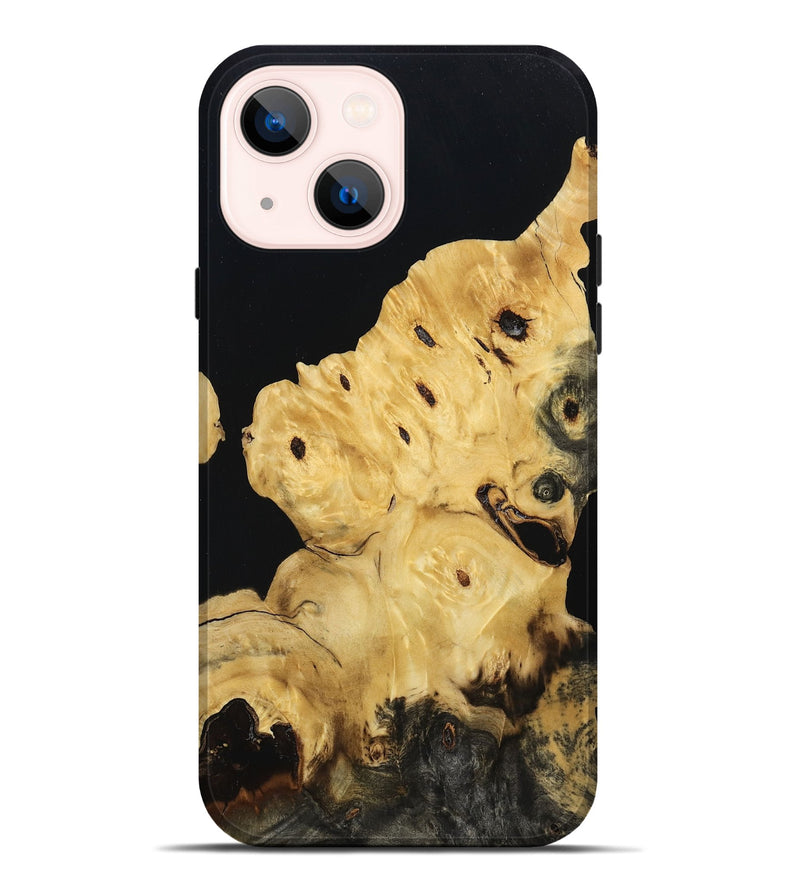 iPhone 14 Plus Wood Live Edge Phone Case - Caylee (Wood Burl, 809015)