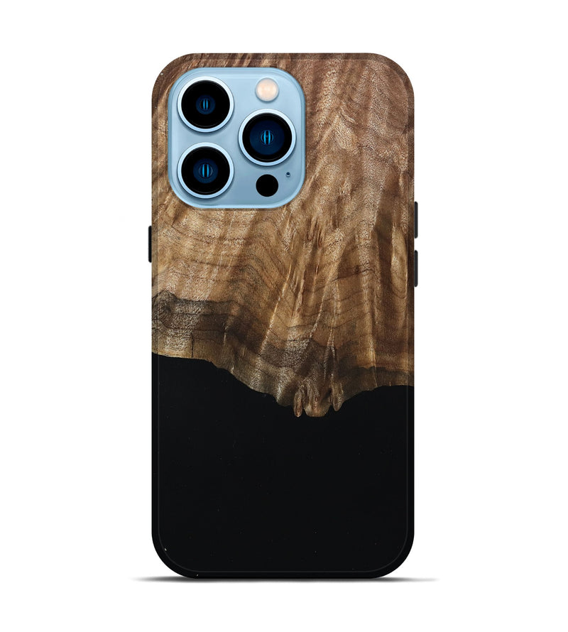 iPhone 14 Pro Wood Live Edge Phone Case - Scottie (Wood Burl, 809019)