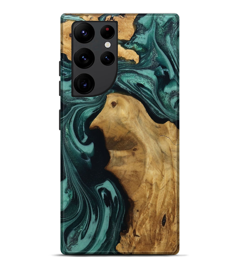 Galaxy S22 Ultra Wood Live Edge Phone Case - Leesa (Green, 809022)