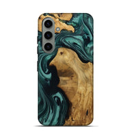 Galaxy S24 Wood Live Edge Phone Case - Leesa (Green, 809022)