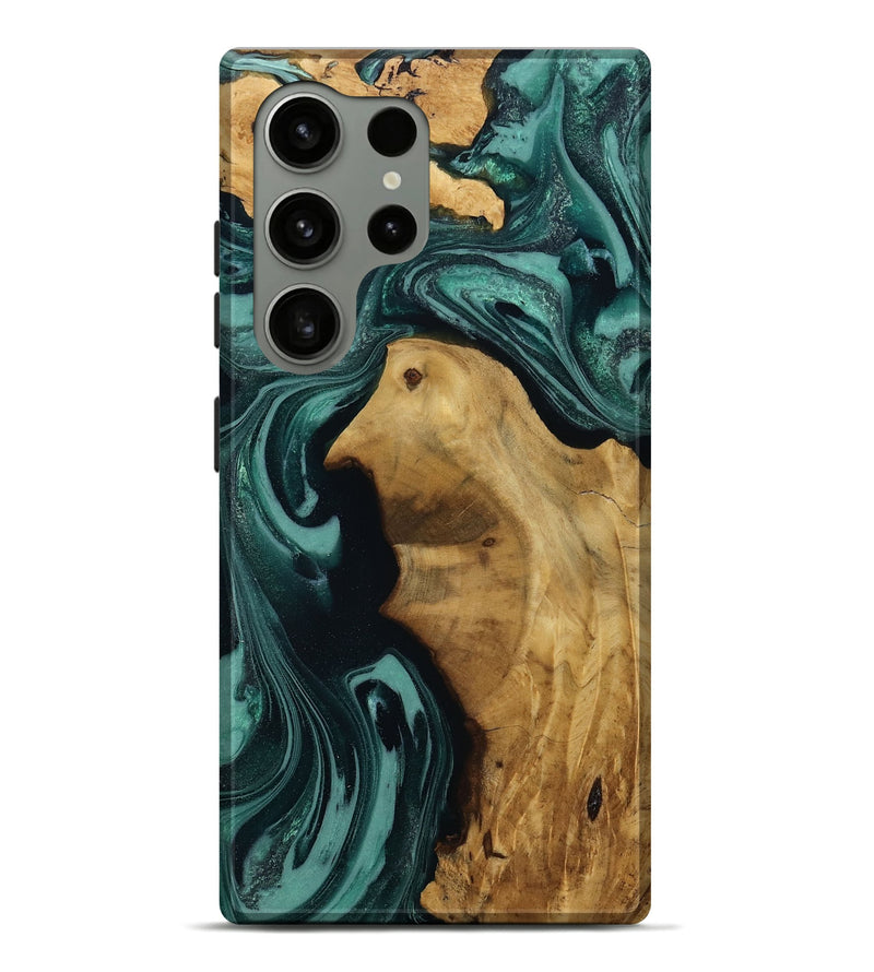 Galaxy S24 Ultra Wood Live Edge Phone Case - Leesa (Green, 809022)