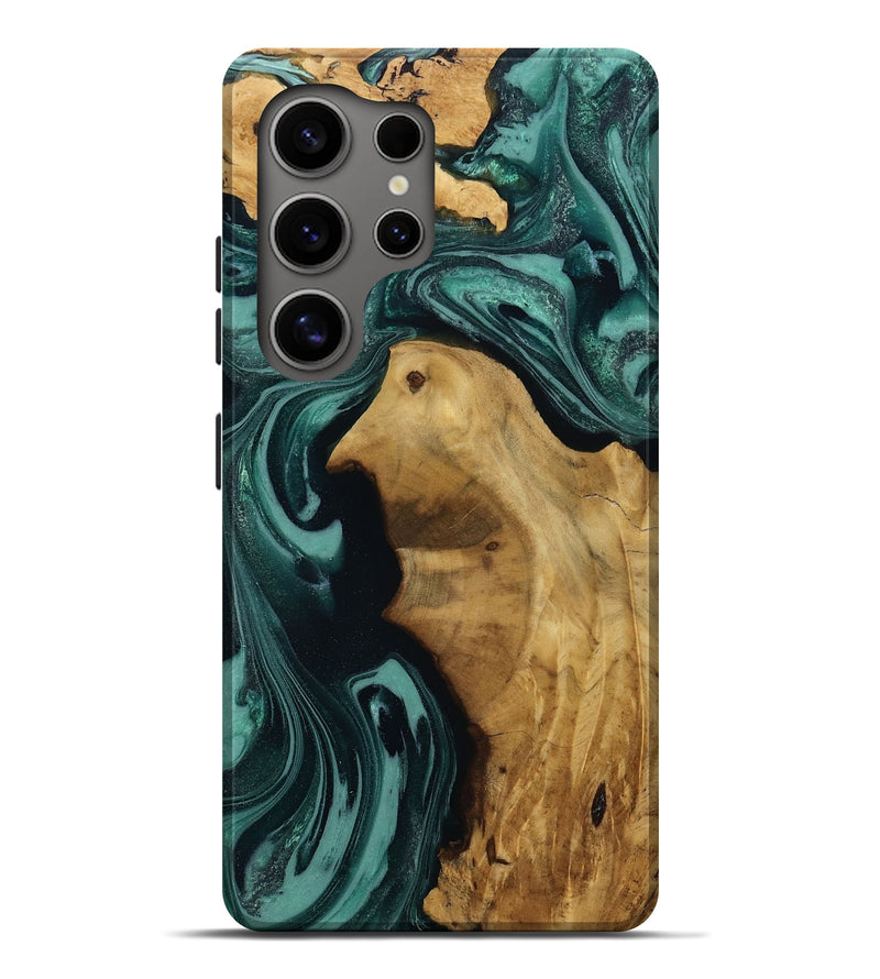 Galaxy S25 Ultra Wood Live Edge Phone Case - Leesa (Green, 809022)