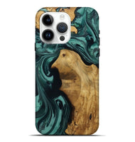 iPhone 15 Pro Max Wood Live Edge Phone Case - Leesa (Green, 809022)