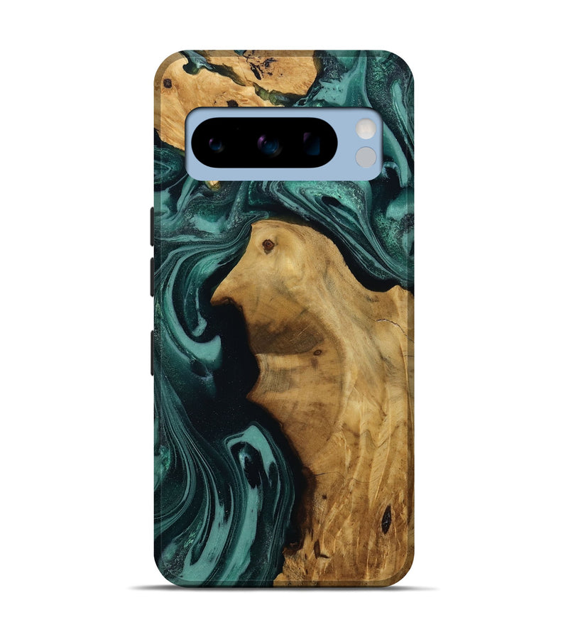 Pixel 8 Pro Wood Live Edge Phone Case - Leesa (Green, 809022)