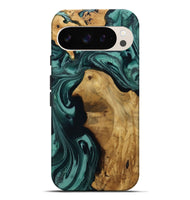 Pixel 9 Pro XL Wood Live Edge Phone Case - Leesa (Green, 809022)