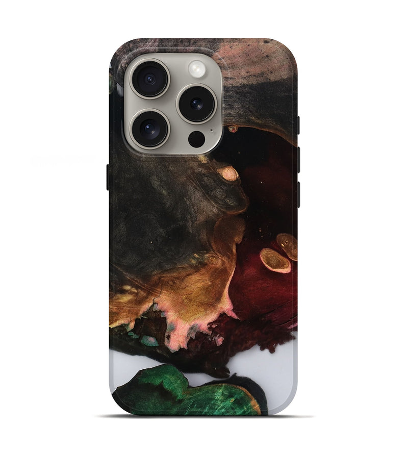 iPhone 16 Pro Wood Live Edge Phone Case - Maximus (Clear, 809023)