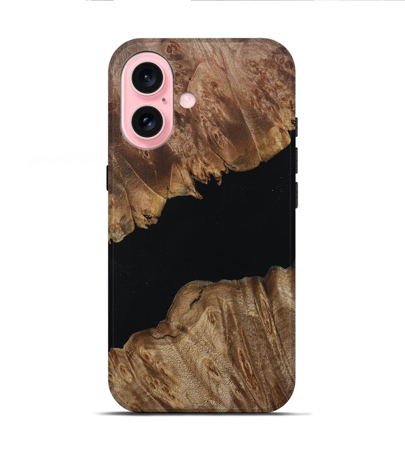 iPhone 16 Wood Live Edge Phone Case - Jordy (Wood Burl, 809027)