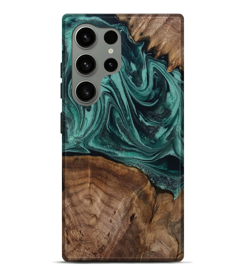 Galaxy S24 Ultra Wood Live Edge Phone Case - Jaquan (Green, 809029)