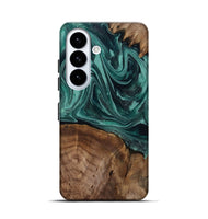 Galaxy S26 Wood Live Edge Phone Case - Jaquan (Green, 809029)