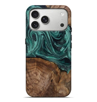 iPhone 17 Pro Max Wood Live Edge Phone Case - Jaquan (Green, 809029)