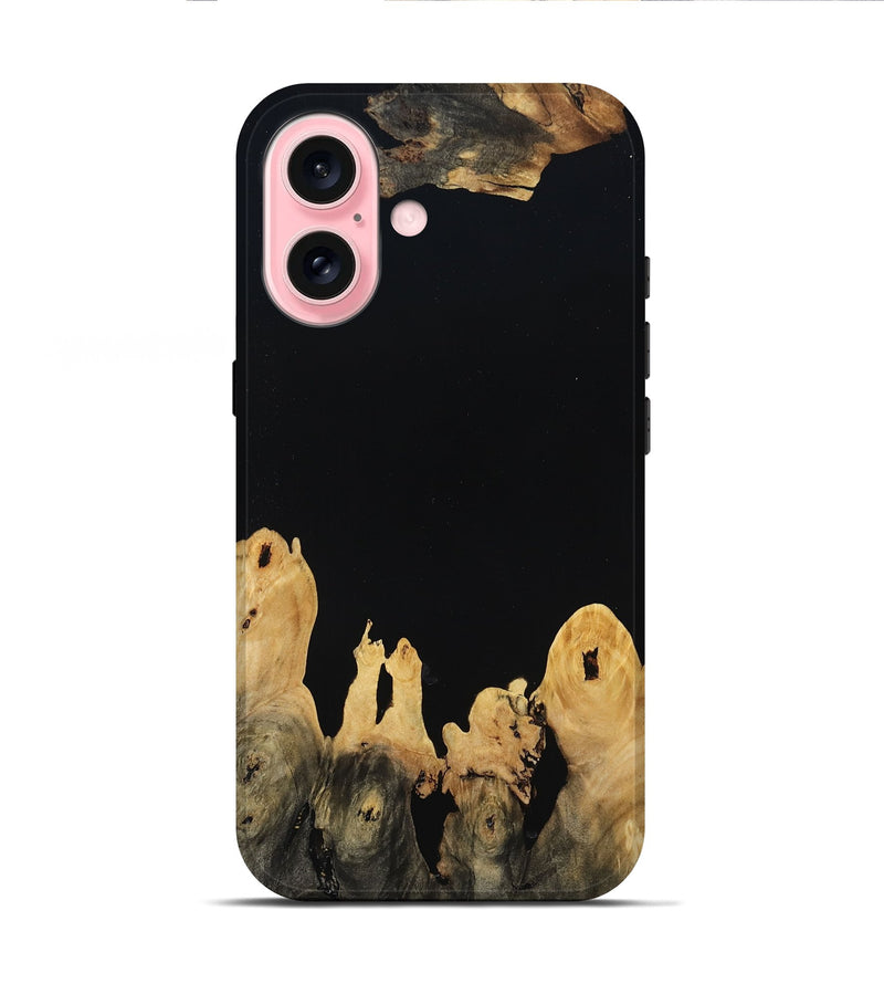 iPhone 16 Wood Live Edge Phone Case - Lucie (Wood Burl, 809032)