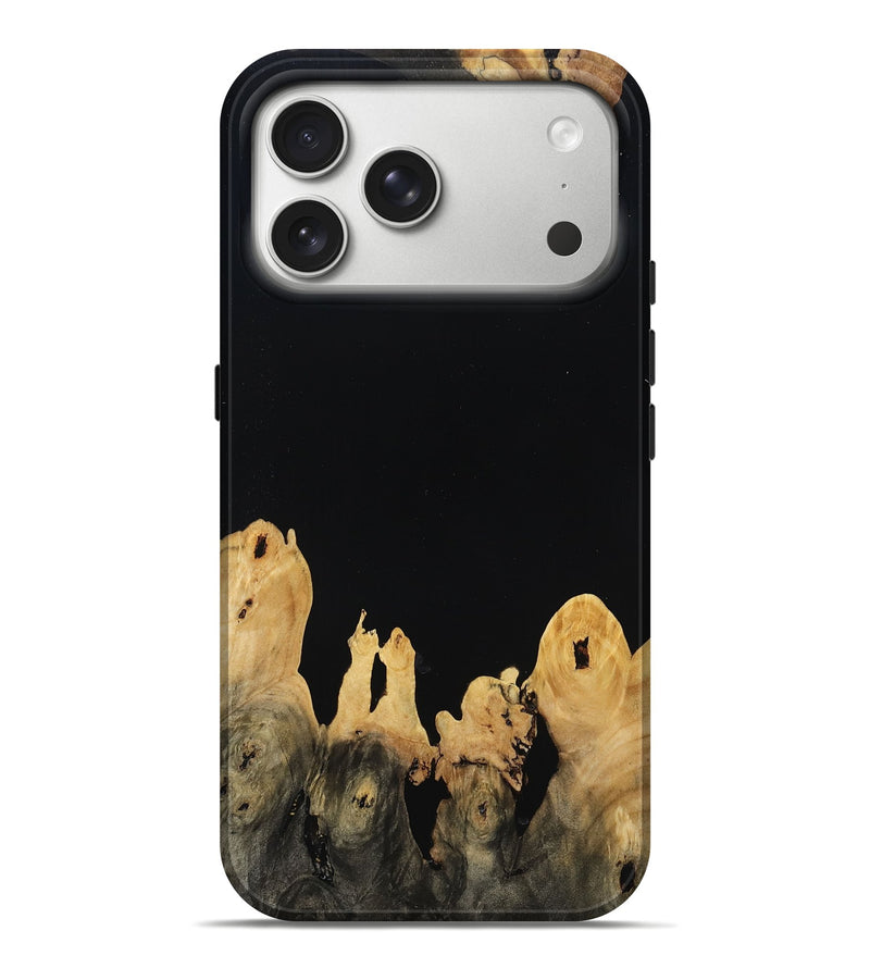 iPhone 17 Pro Max Wood Live Edge Phone Case - Lucie (Wood Burl, 809032)