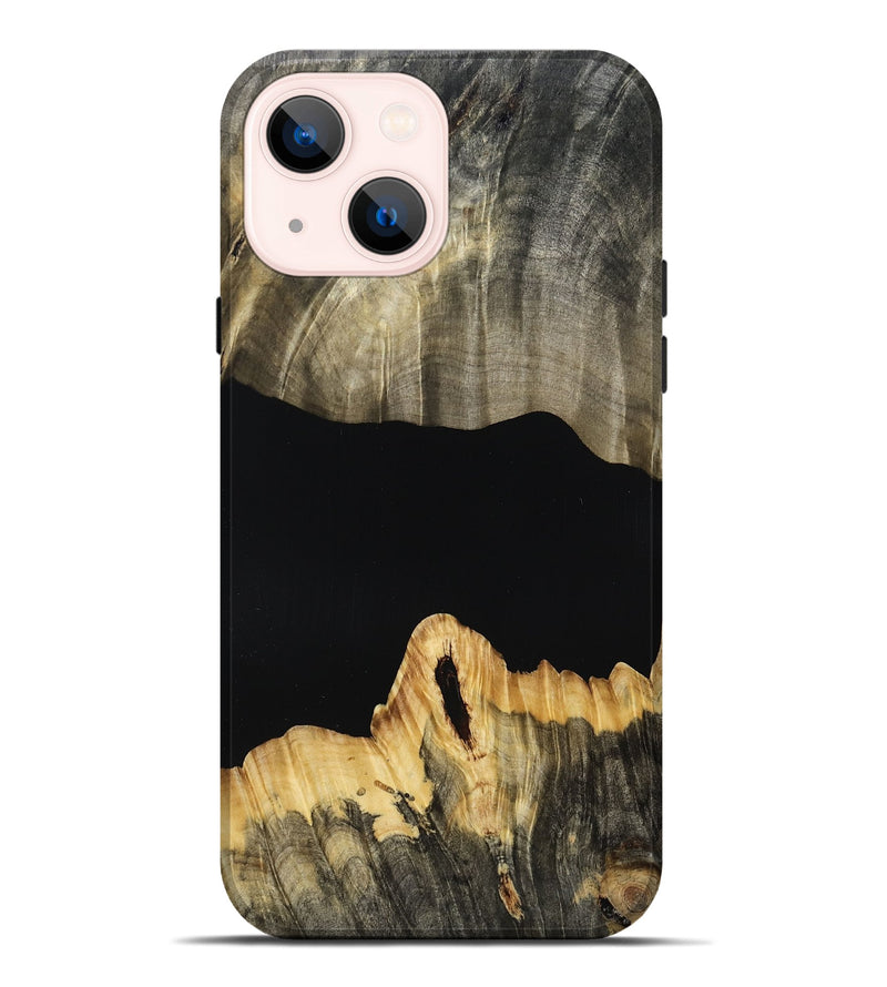 iPhone 14 Plus Wood Live Edge Phone Case - Madie (Wood Burl, 809033)